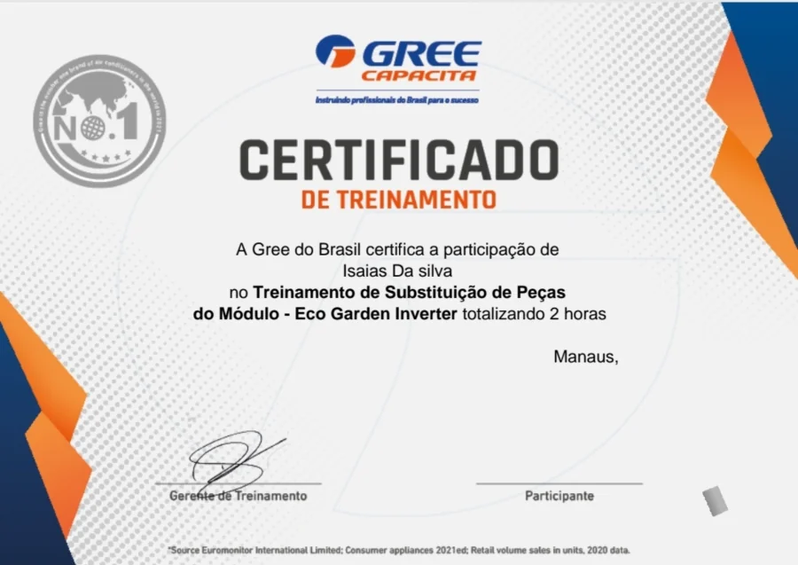 Certificado GREE Capacita